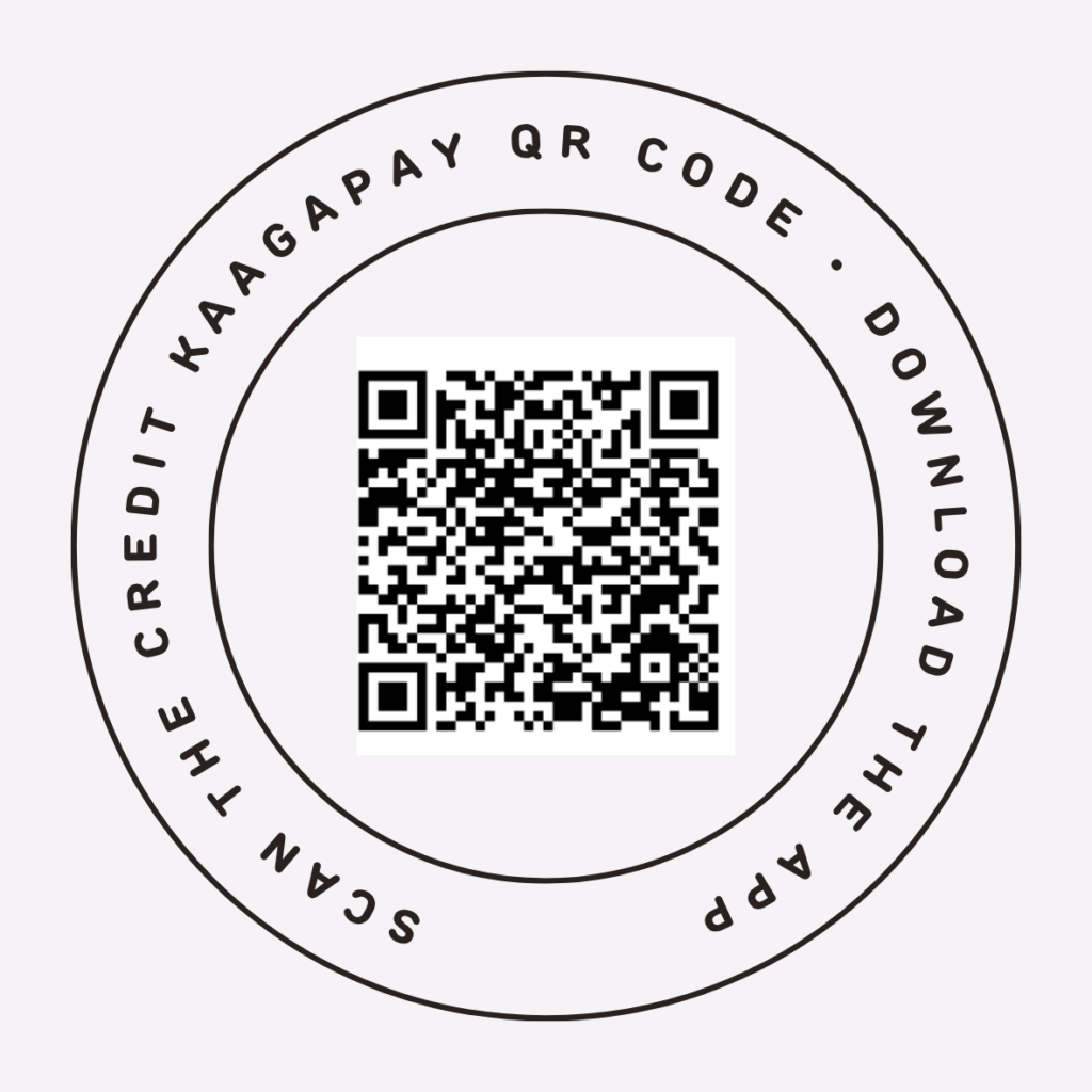The Credit Kaagapay QR code to download the app.